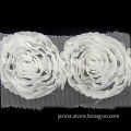 Flower Lace Trim, Woven Tulle Flower, 6cm Wide, Available in Various Colors